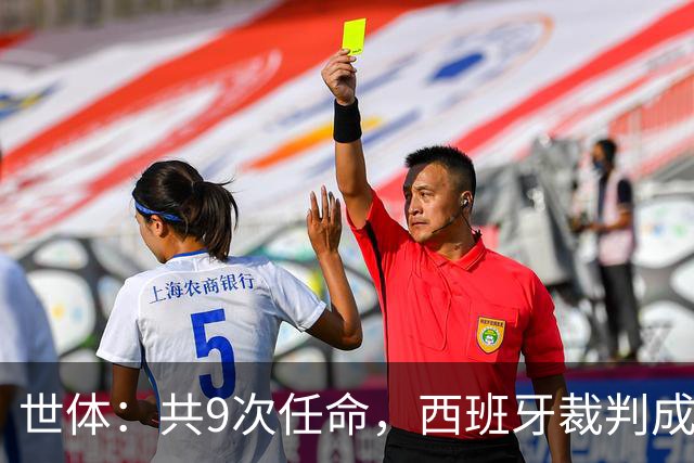 世体：共9次任命，西班牙裁判成本次窗口期欧足联最青睐选择